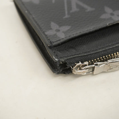 Louis Vuitton Coin Case Monogram Eclipse Card Holder Black — view 6