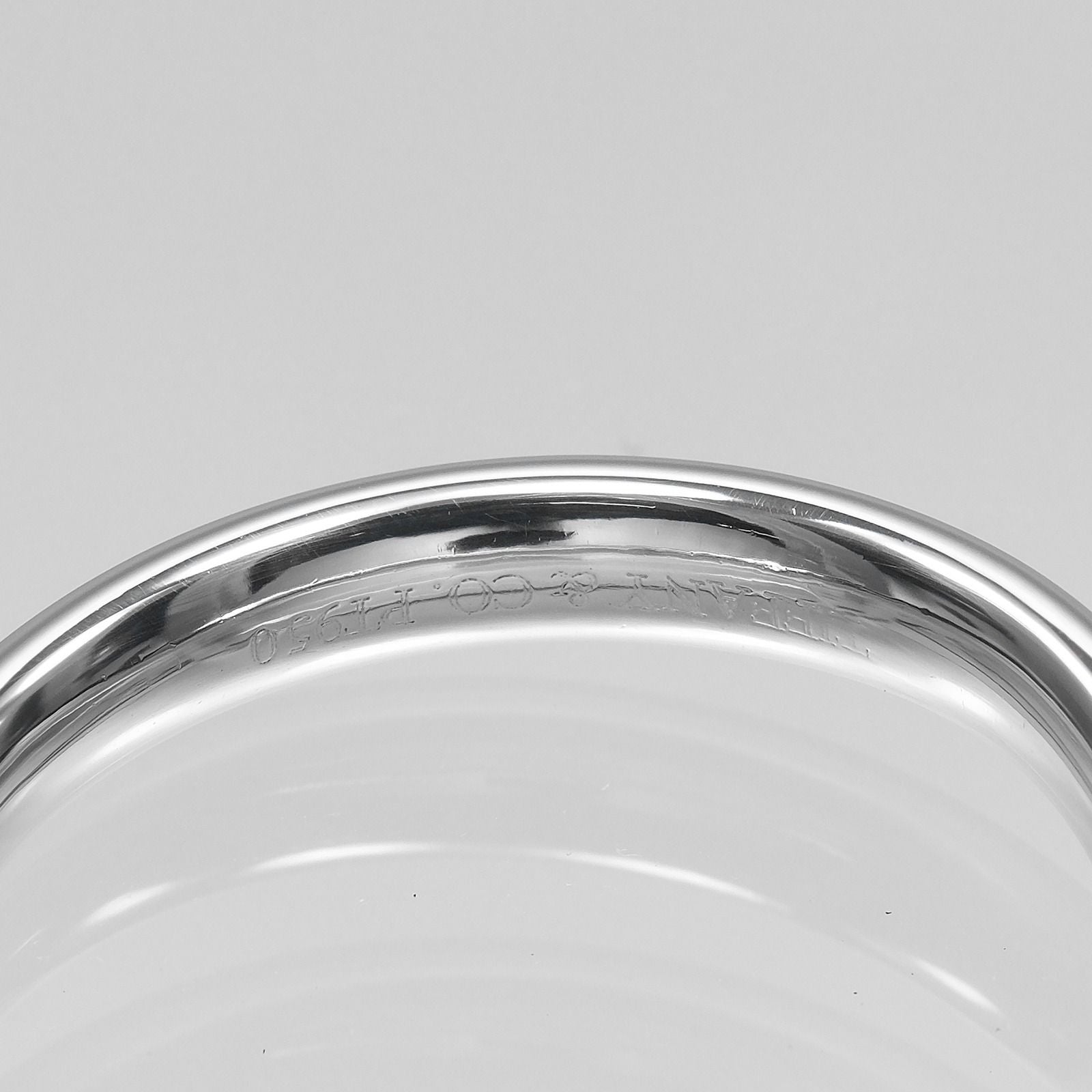 Tiffany & Co Curved Band Platinum Diamond Ring — view 4