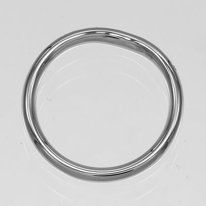 Tiffany & Co Curved Band Platinum Diamond Ring — view 9