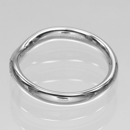 Tiffany & Co Curved Band Platinum Diamond Ring — view 7