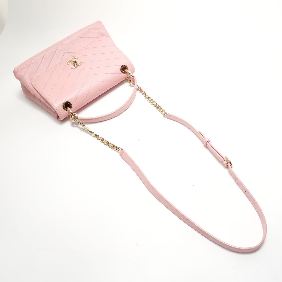 Chanel Shoulder Bag Stitch Top Handle 2-Way — view 8