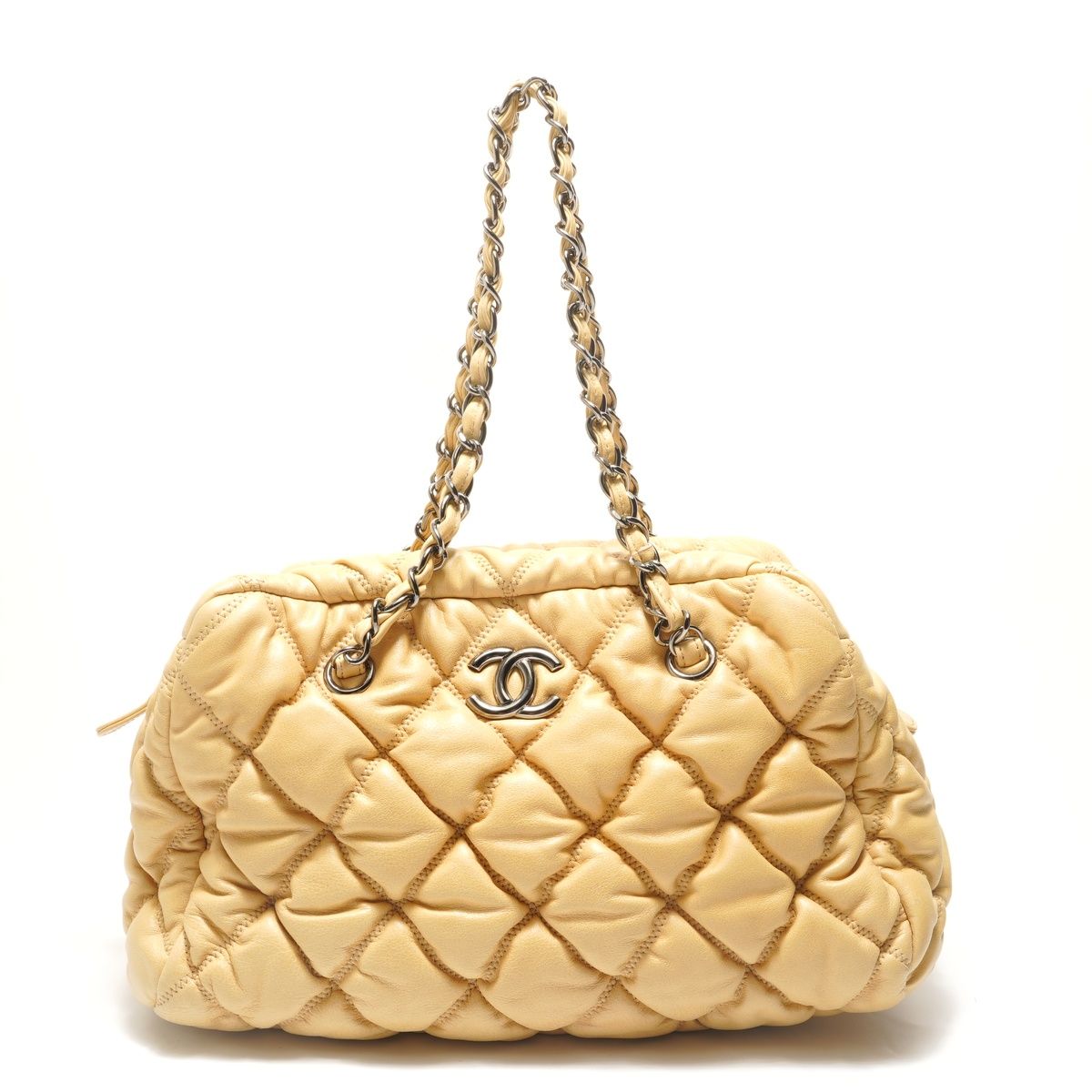 Chanel Shoulder Bag Bubble Quilt Chain