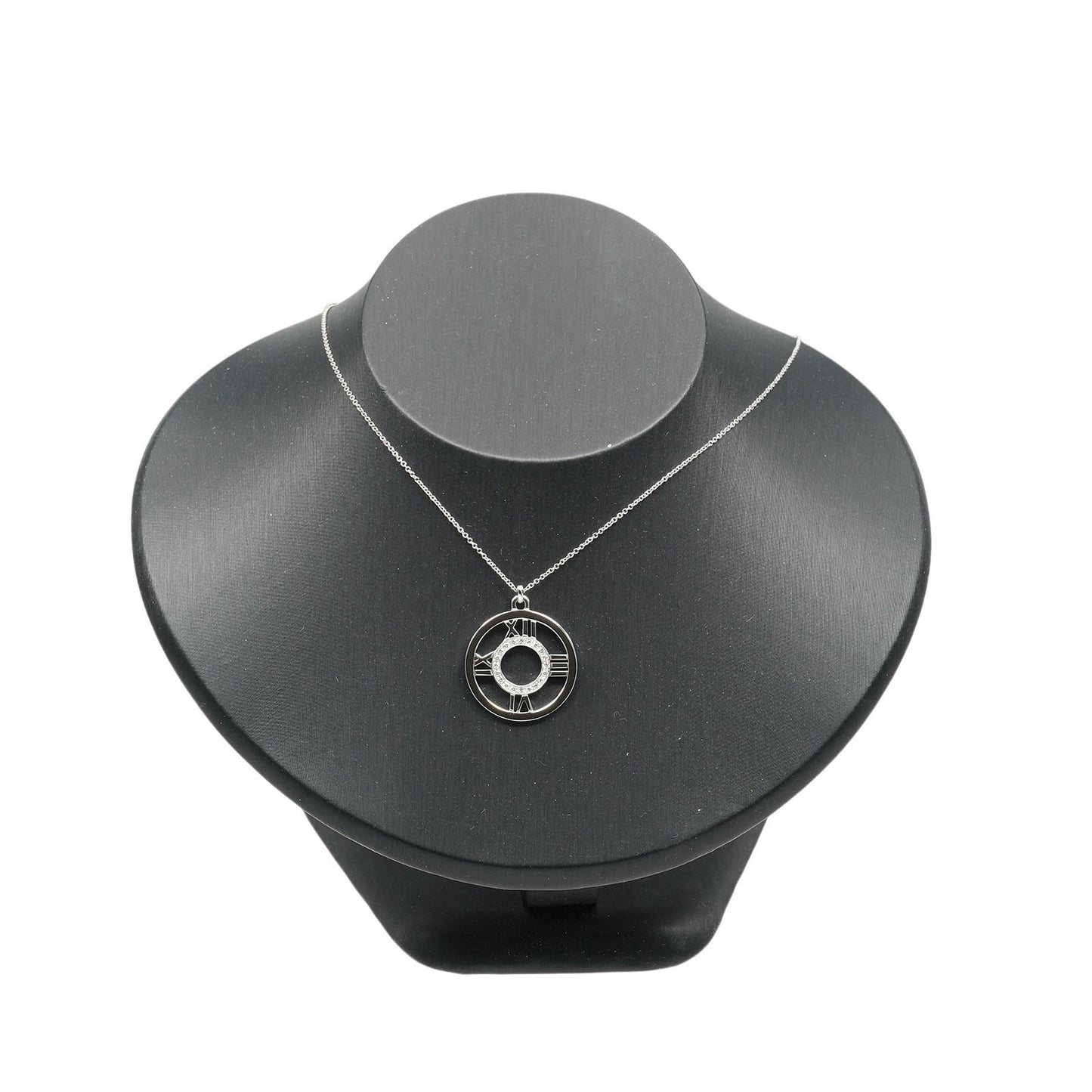 Tiffany & Co Open Atlas White Gold Diamond Necklace — view 2