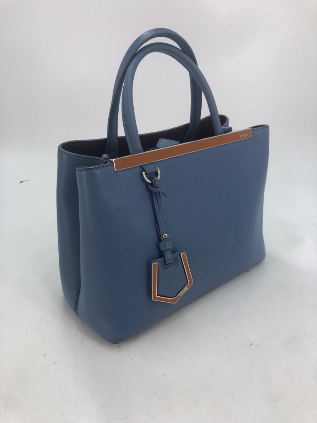 Fendi Handbag Toujour Shoulder Light Blue Travel — view 3