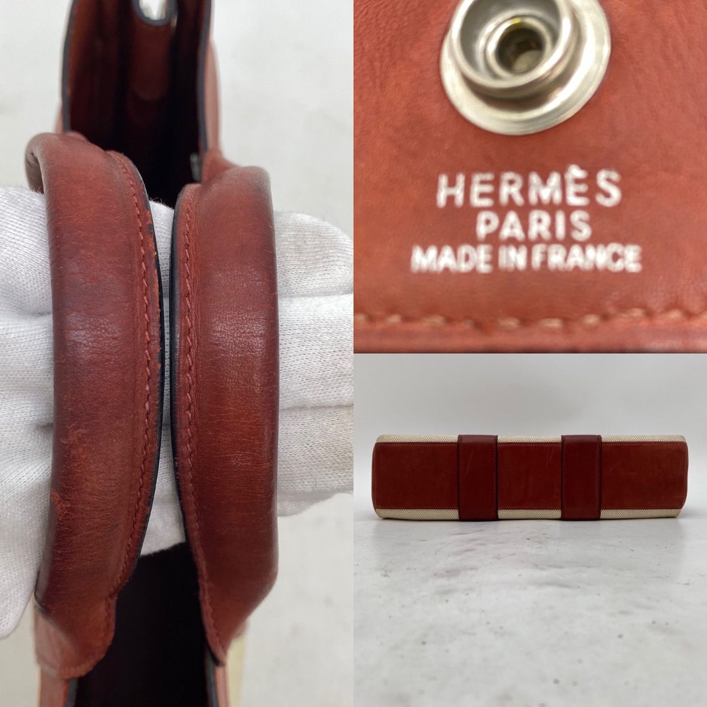 Hermes Handbag Fourre Tout PM Half Leather Tote Travel Business — view 4