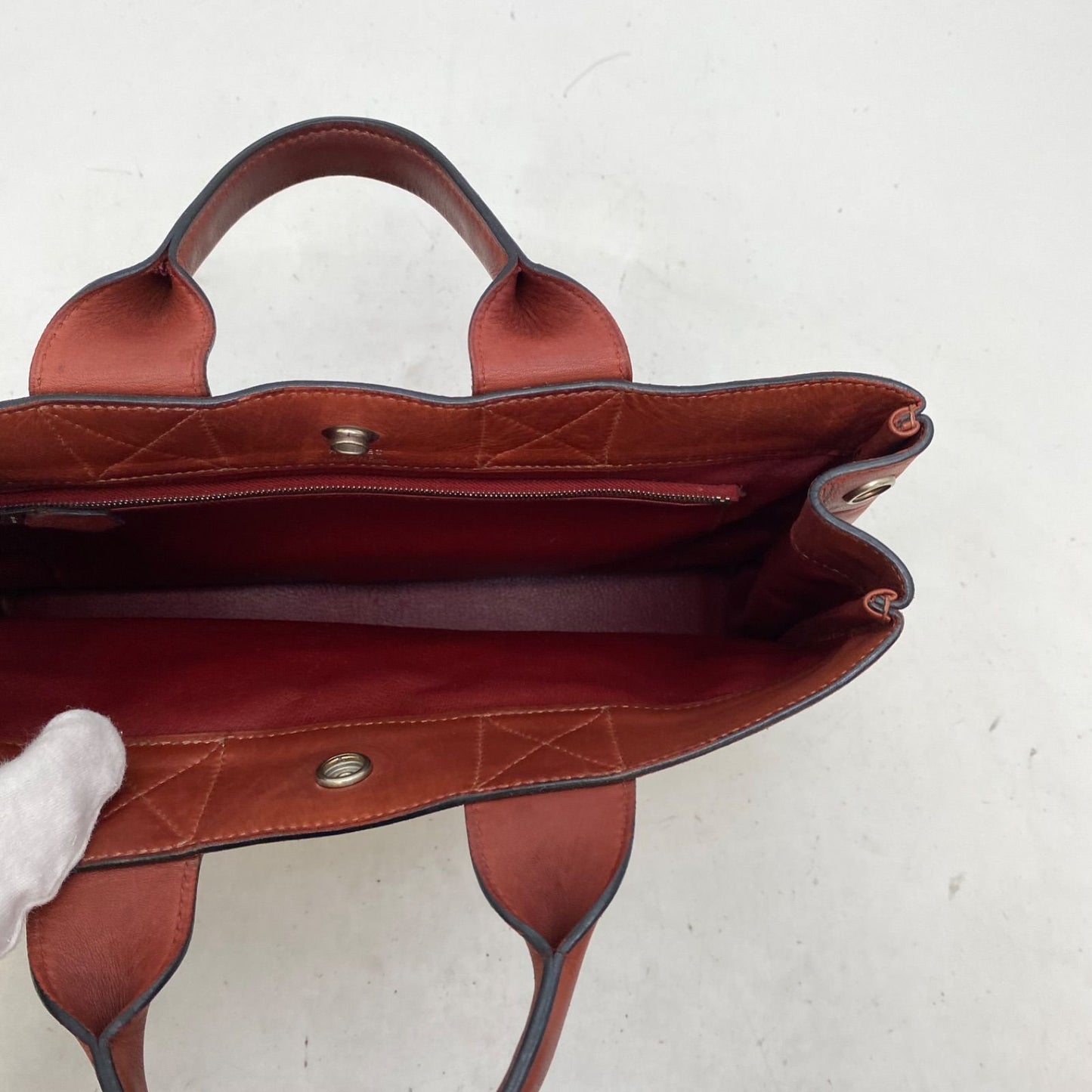 Hermes Handbag Fourre Tout PM Half Leather Tote Travel Business — view 7