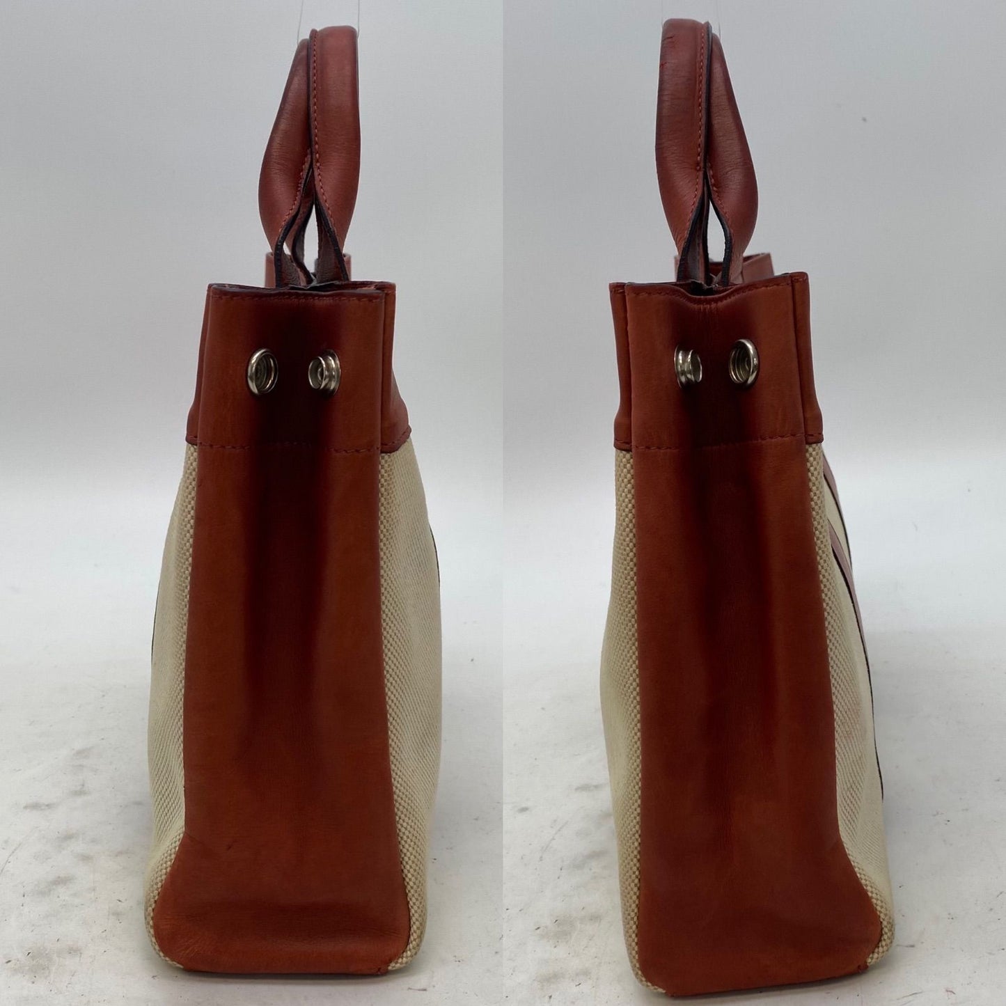 Hermes Handbag Fourre Tout PM Half Leather Tote Travel Business — view 6