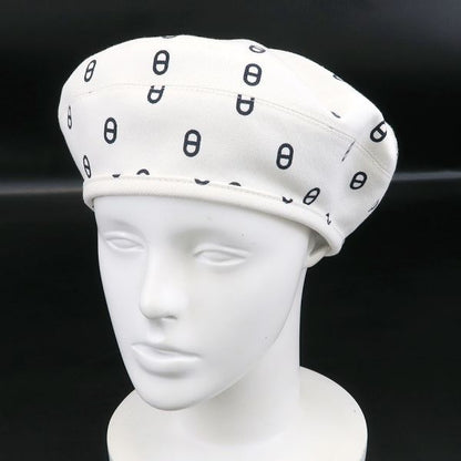 Hermes Beret Hat White