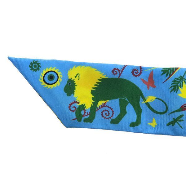 Hermes Twilly Scarf Blue — view 5