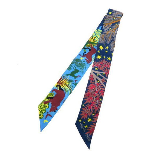 Hermes Twilly Scarf Blue
