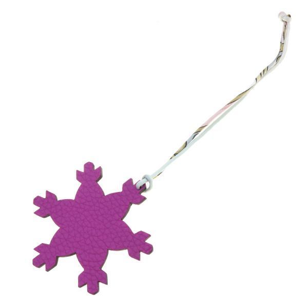 Hermes Petit Ash Charm Snowflake Keychain