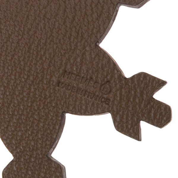 Hermes Petit Ash Charm Snowflake Keychain — view 9