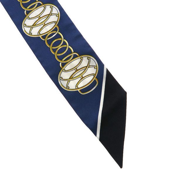 Hermes Twilly Scarf Blue — view 5