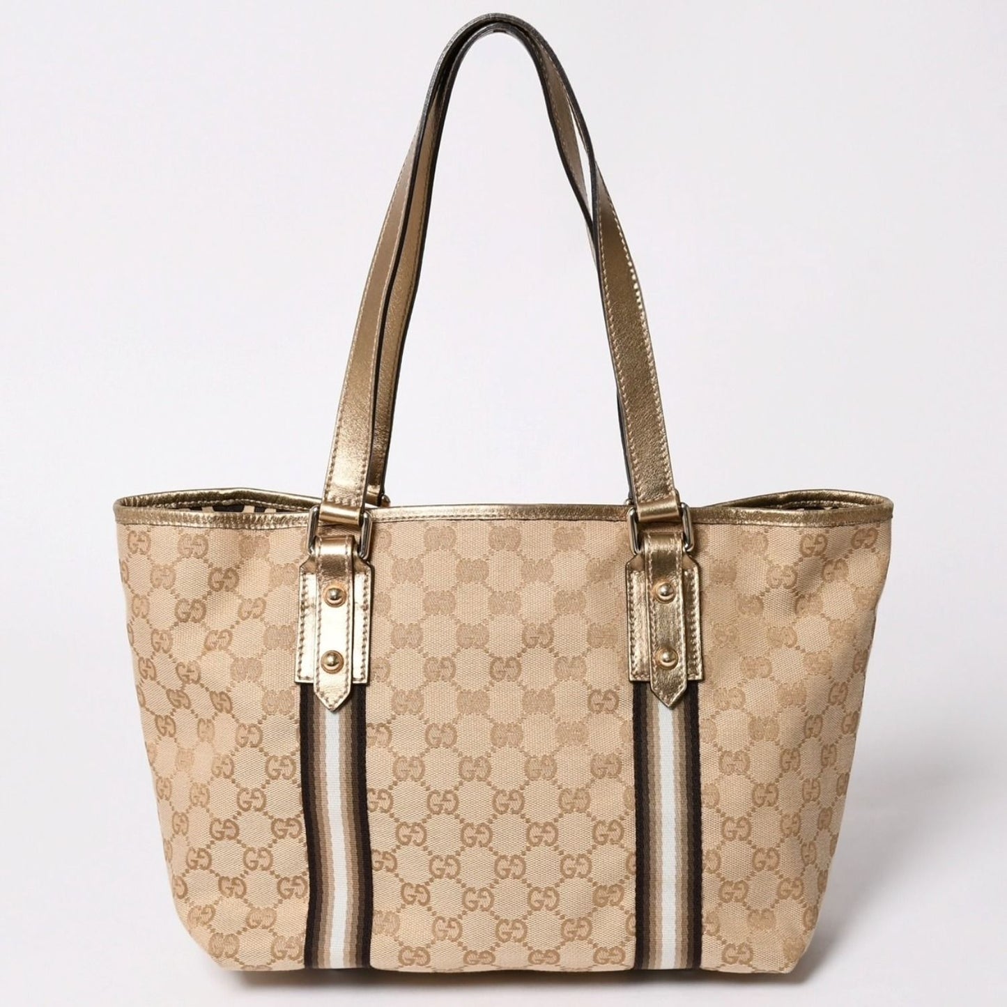 Gucci Tote Bag Gold Brown — view 2