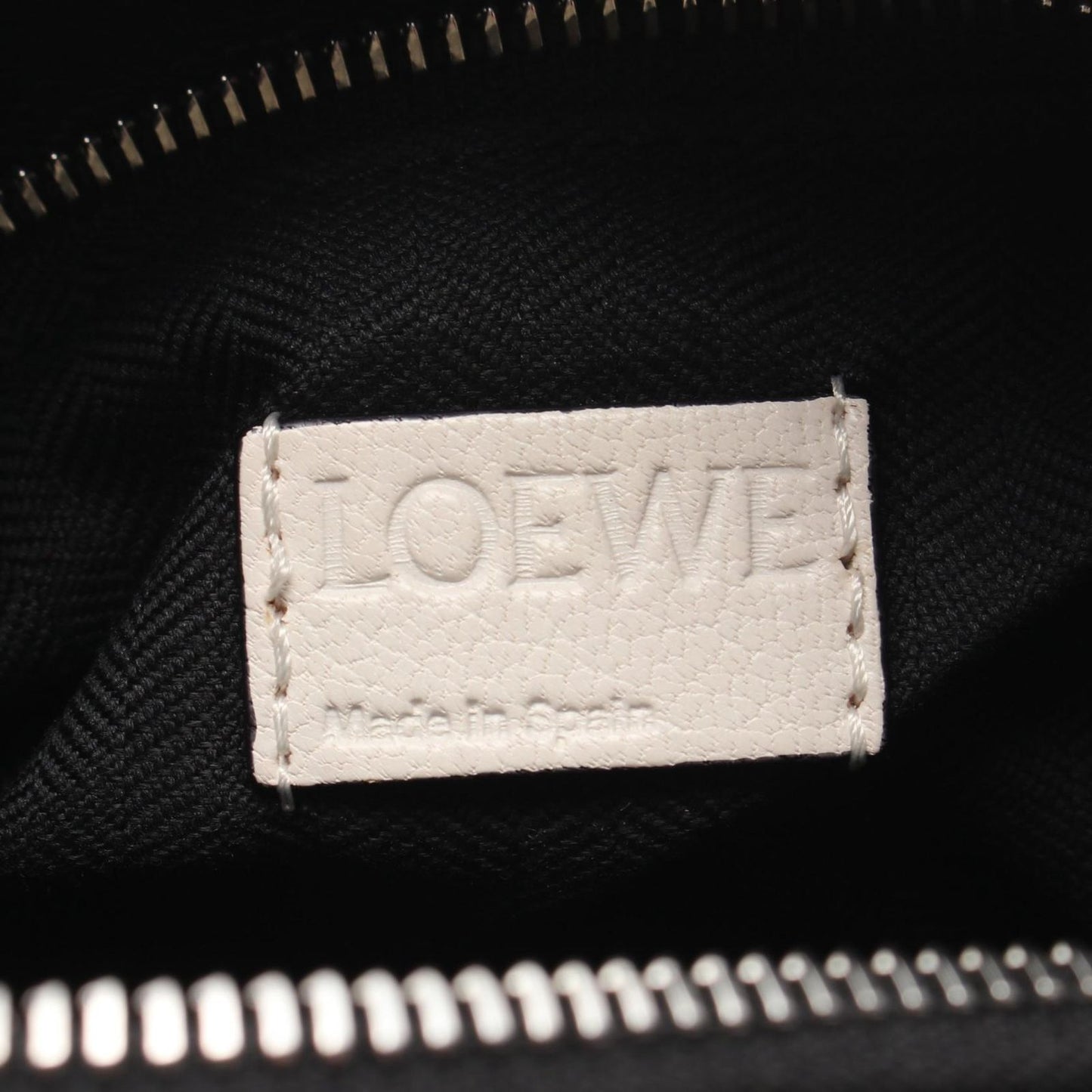 Loewe Handbag Puzzle Bag White Red Black Leather — view 4
