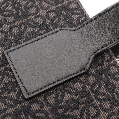 Loewe Tote Buckle Horizontal Anagram Black Canvas Leather — view 9