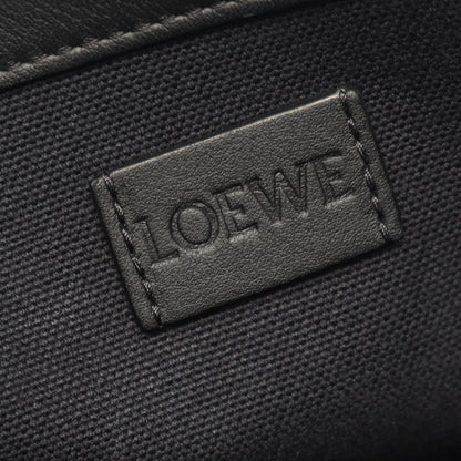 Loewe Tote Buckle Horizontal Anagram Black Canvas Leather — view 4