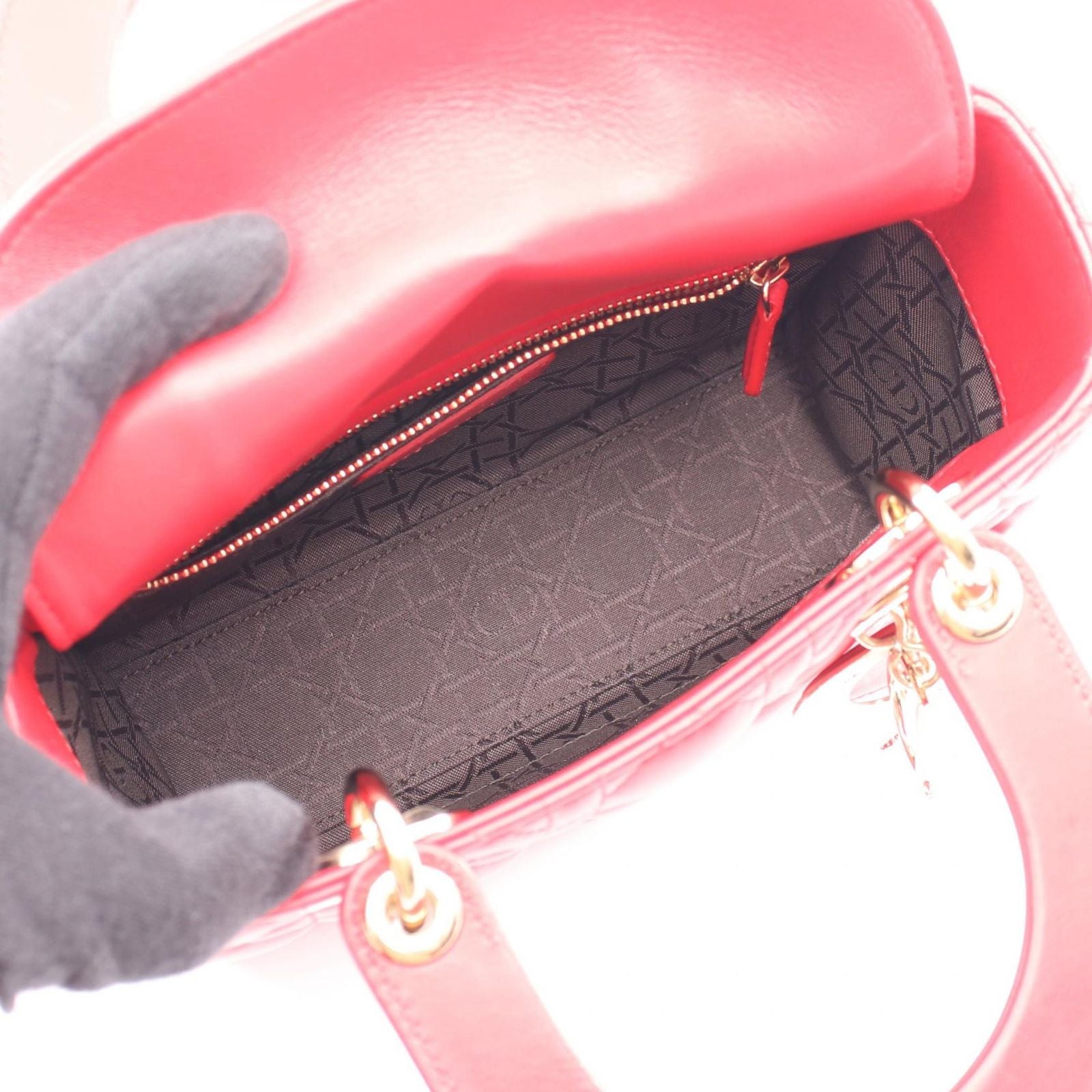 Dior le Handbag Lady Dior MY Abcdior Lady Dior le Smo le Cannage 2-Way — view 3