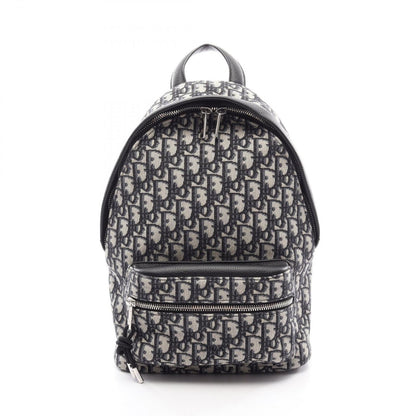 Dior Backpack Rider Blue Jacquard Kids Navy Canvas Leather