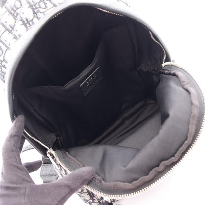 Dior Backpack Rider Blue Jacquard Kids Navy Canvas Leather — view 3