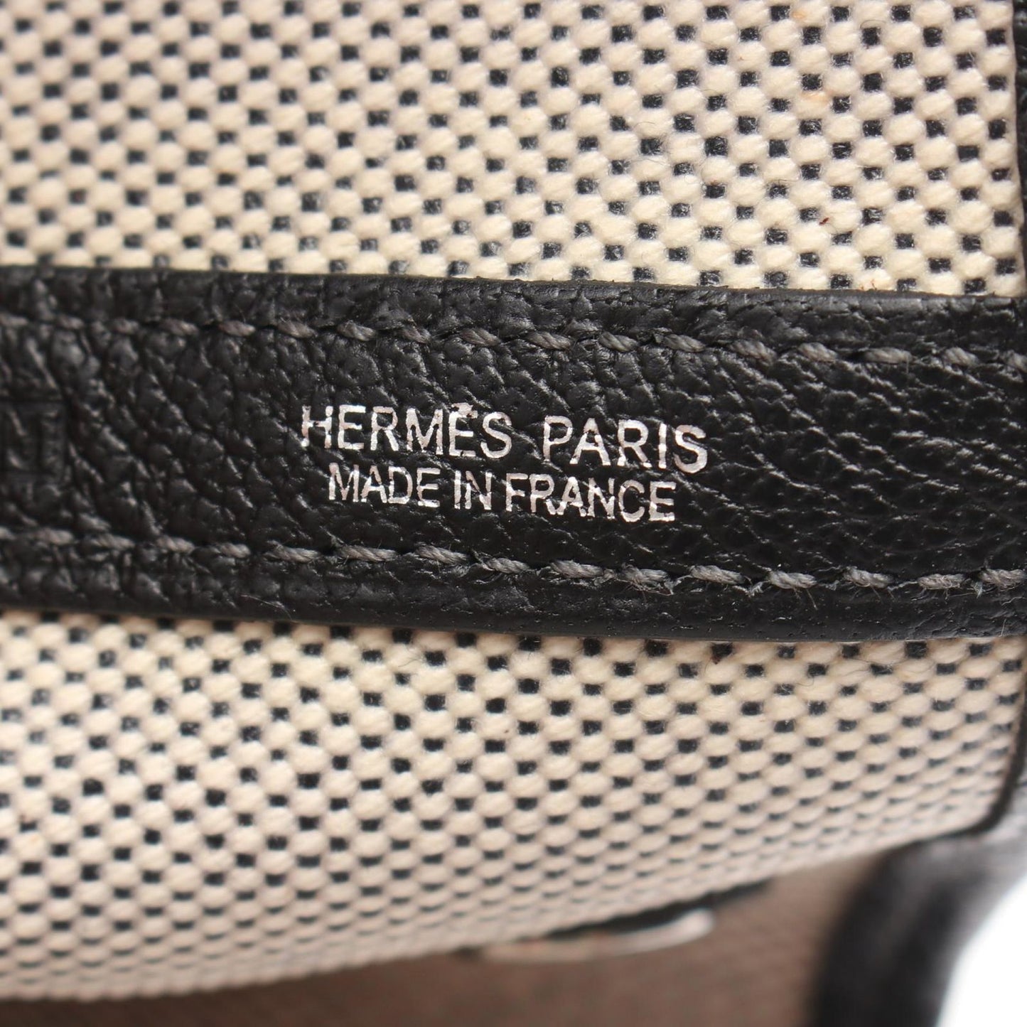 Hermes Tote Garden Party PM Ecru Black — view 4