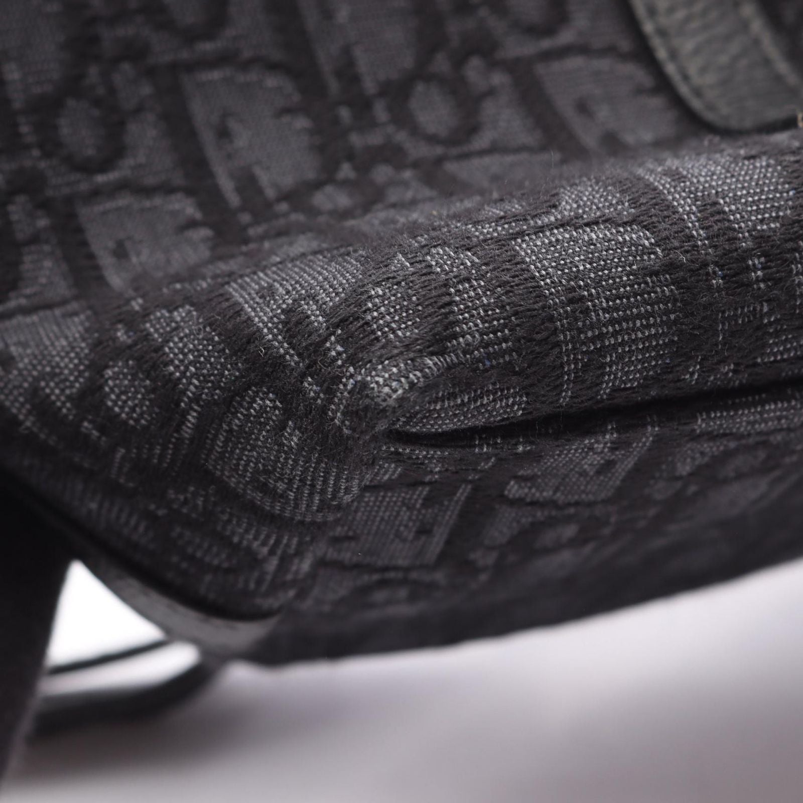 Dior Handbag Weekender 25 2-Way Black Canvas Leather — view 7