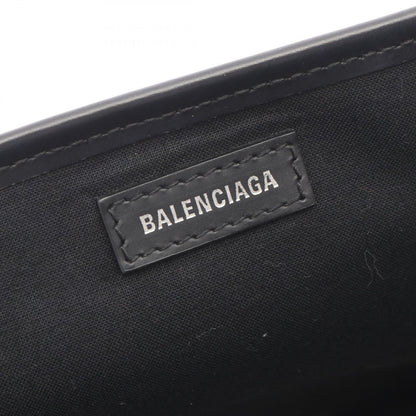 Balenciaga Tote Navy Cabas S Natural Black Canvas Leather — view 4