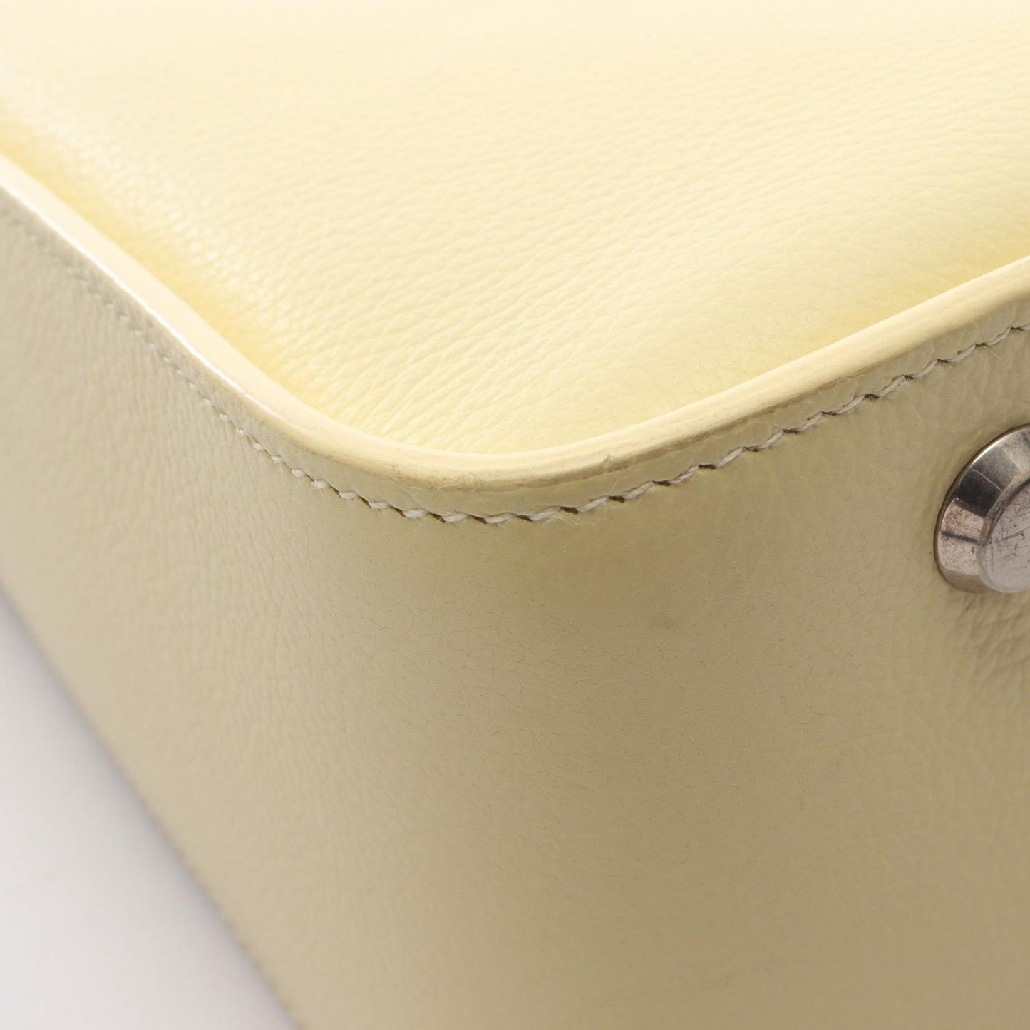 Balenciaga Shoulder Bag North South 2-Way Pastel Yellow Leather Tool 2.0 Small — view 9