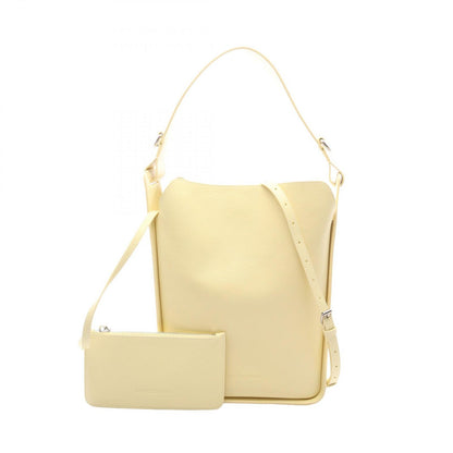 Balenciaga Shoulder Bag North South 2-Way Pastel Yellow Leather Tool 2.0 Small