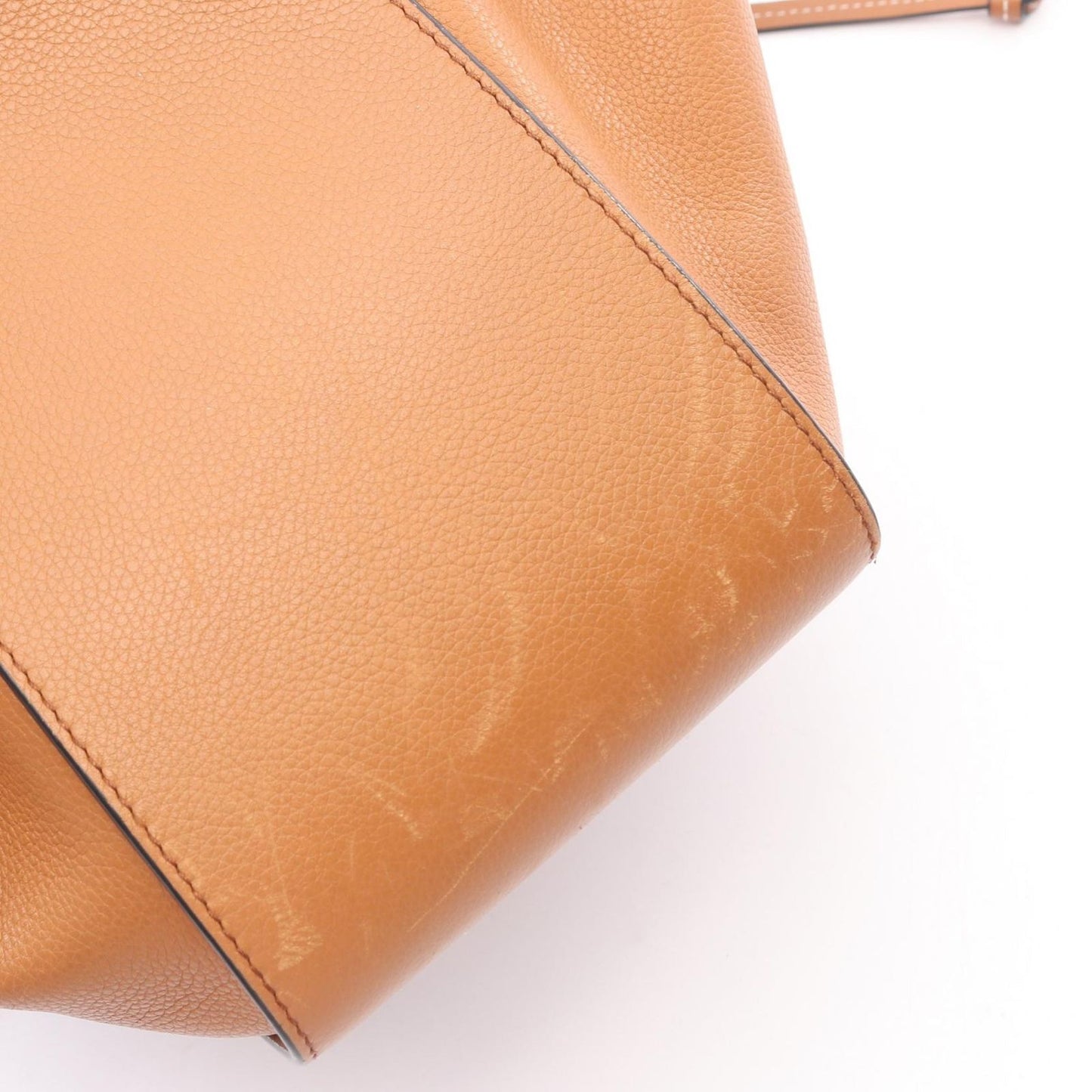Loewe Handbag Hammock Drawstring Bag Small 2-Way 314.12 Brown Leather — view 9