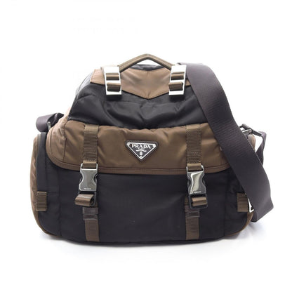 Prada Shoulder Bag Re-Nylon Black Burnt Nylon