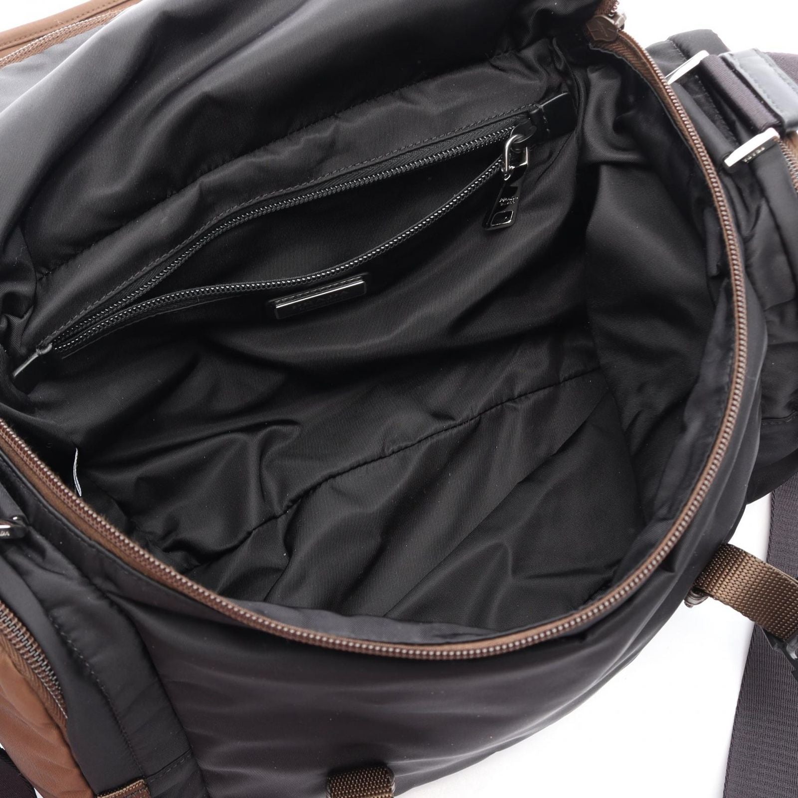 Prada Shoulder Bag Re-Nylon Black Burnt Nylon — view 3