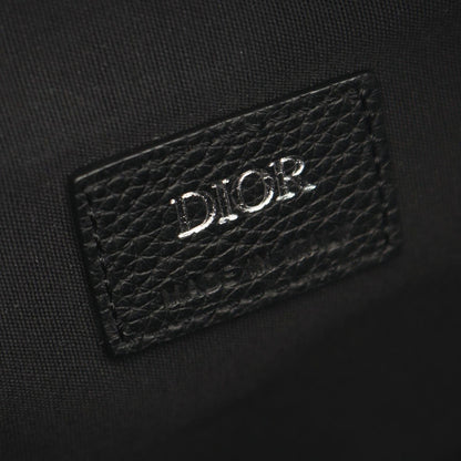 Dior Waist Bag Saddle Oblique Jacquard Navy Canvas Leather — view 4