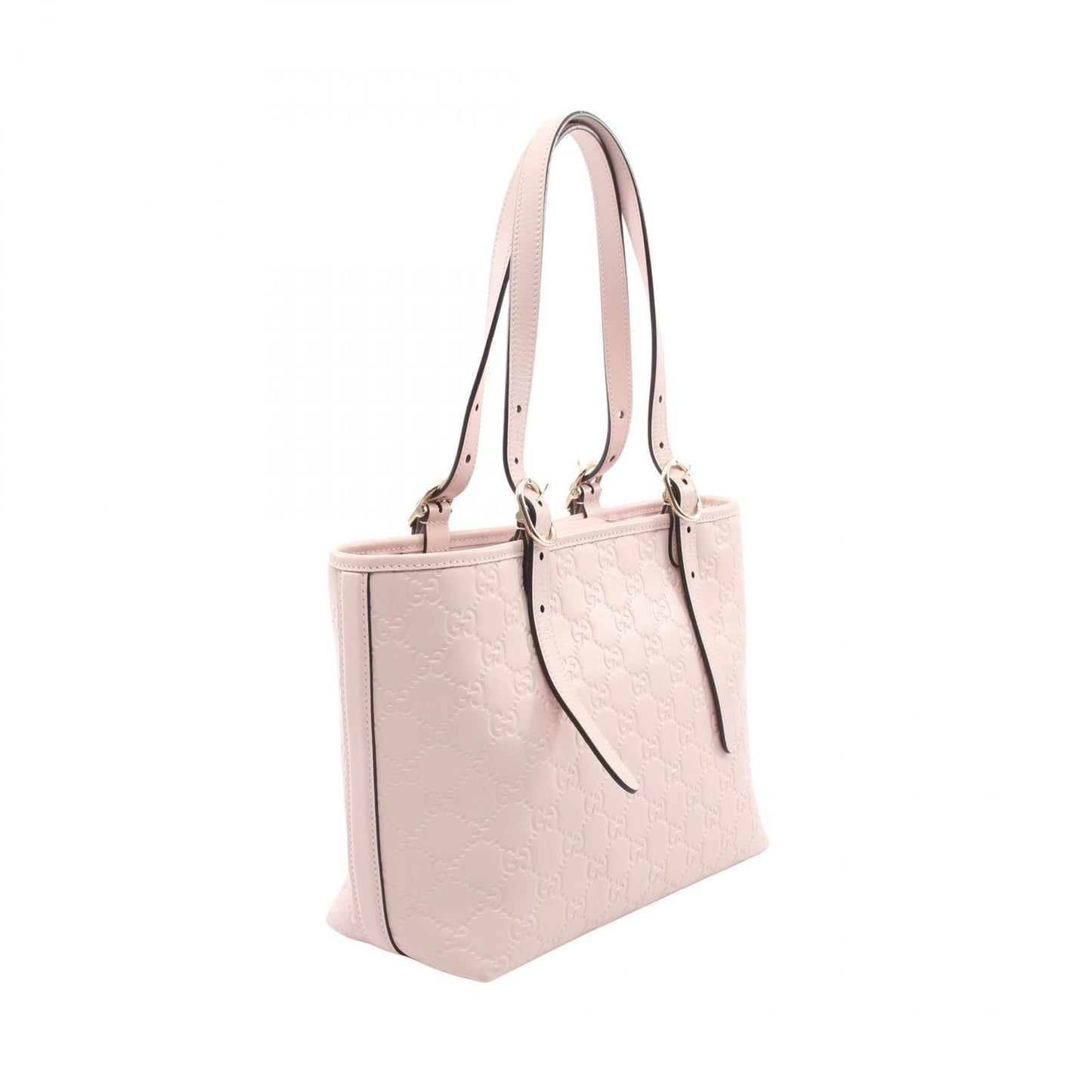 Gucci Tote GG Emblem Guccissima Light Pink Leather — view 2