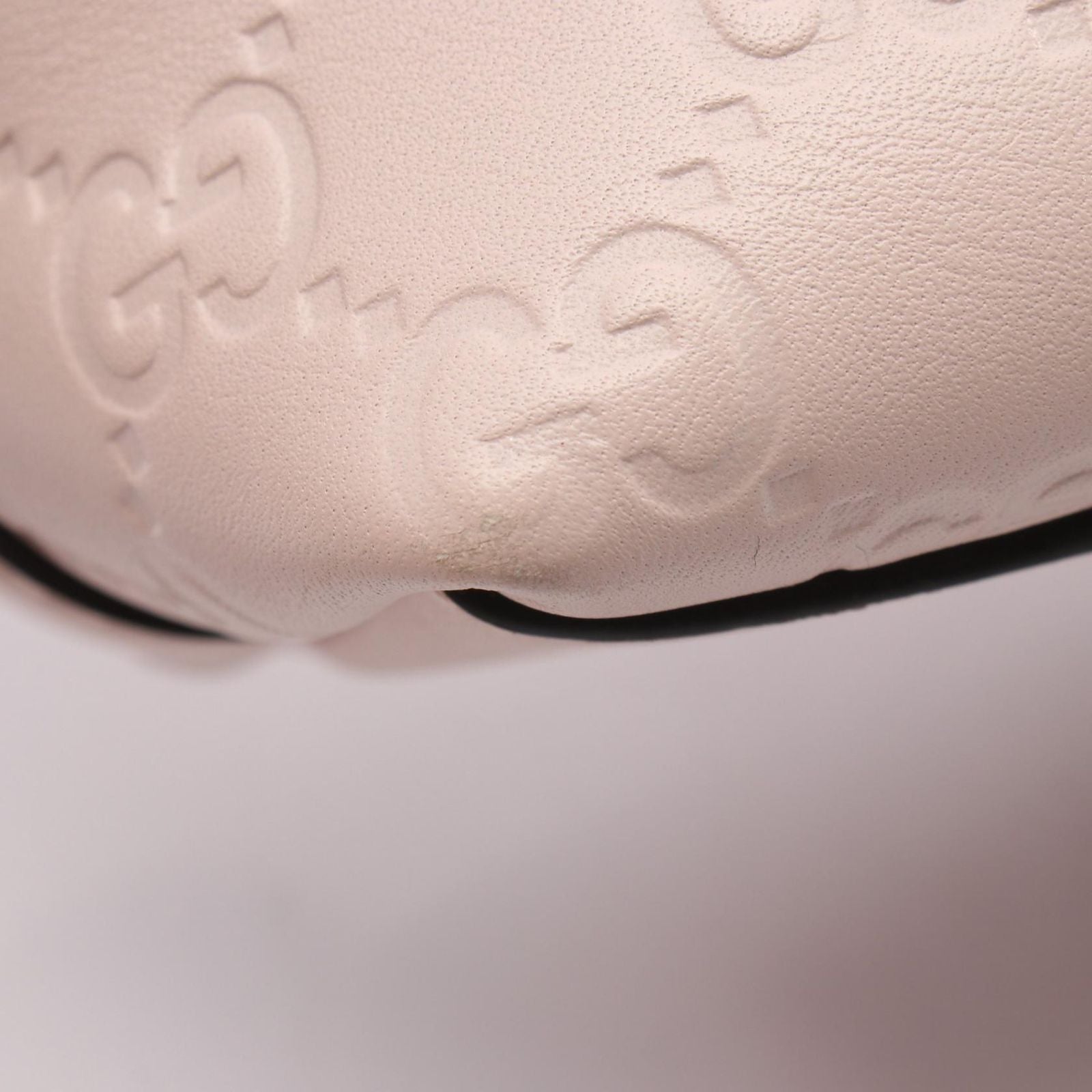 Gucci Tote GG Emblem Guccissima Light Pink Leather — view 6