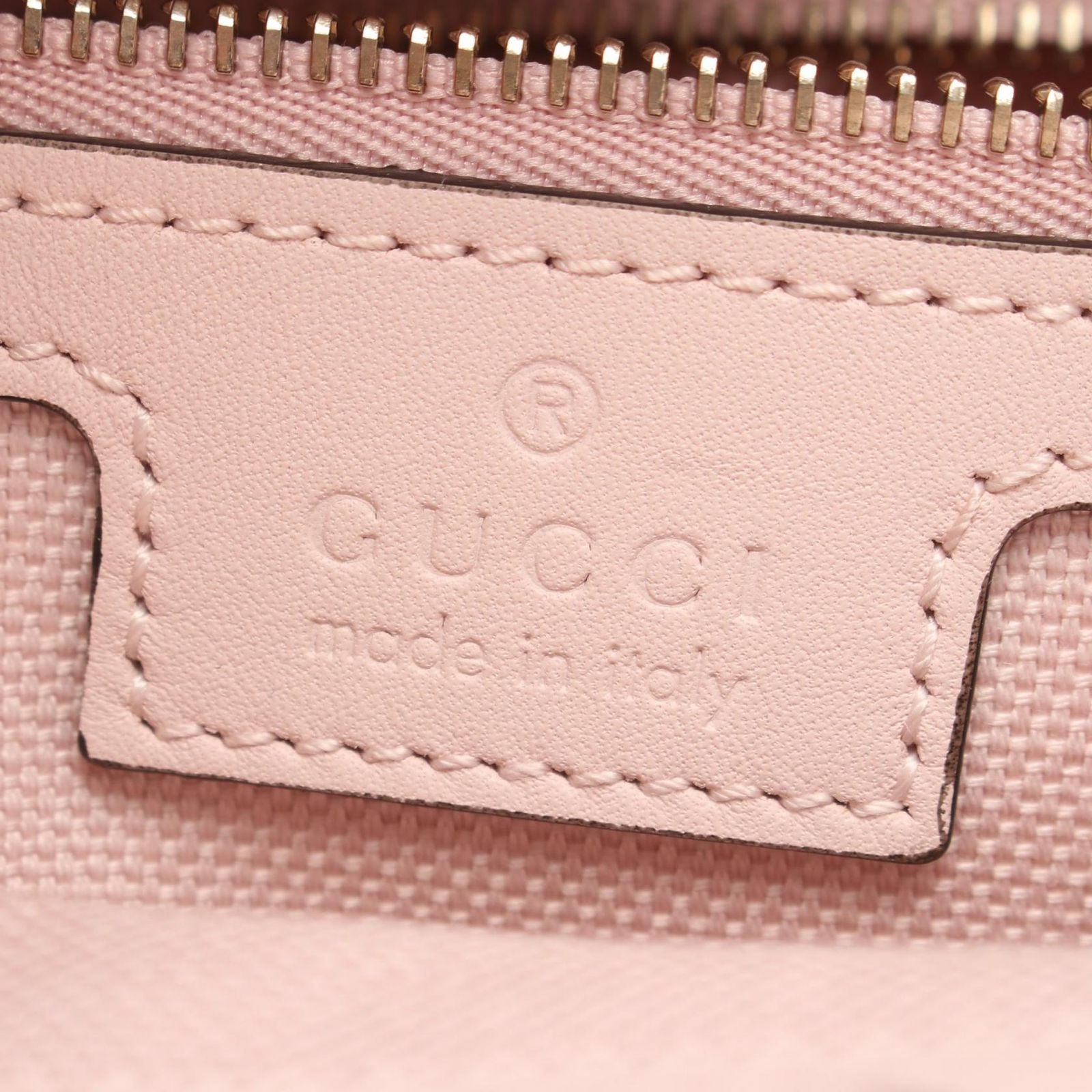 Gucci Tote GG Emblem Guccissima Light Pink Leather — view 4
