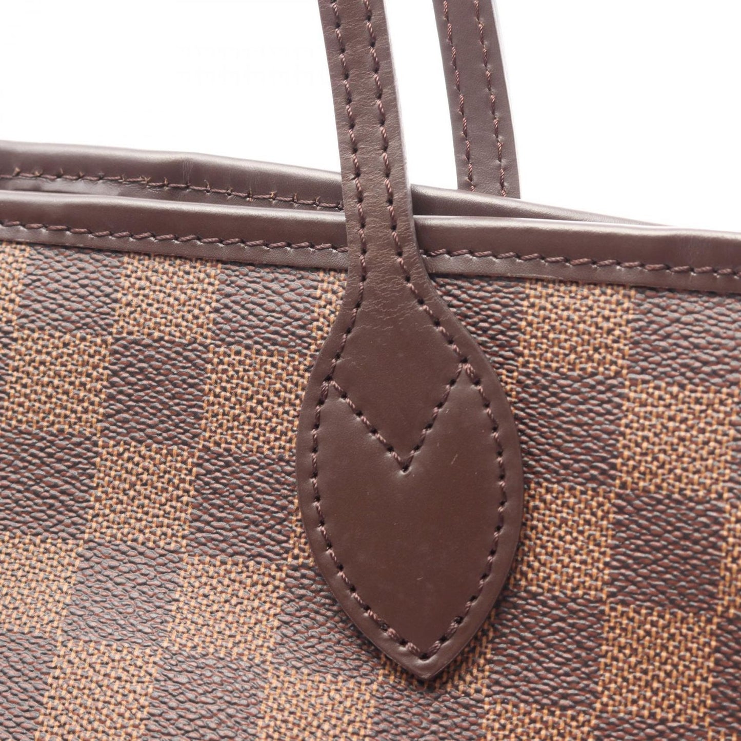 Louis Vuitton Tote Neverfull PM Damier Ebene Canvas Leather — view 8