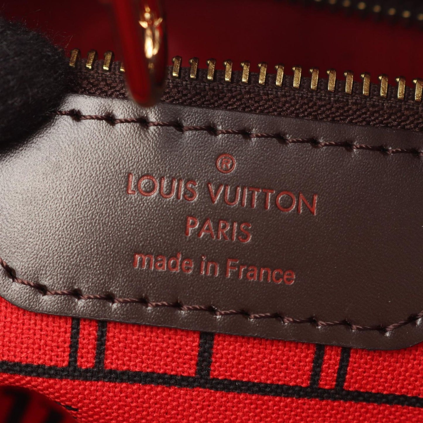 Louis Vuitton Tote Neverfull PM Damier Ebene Canvas Leather — view 4