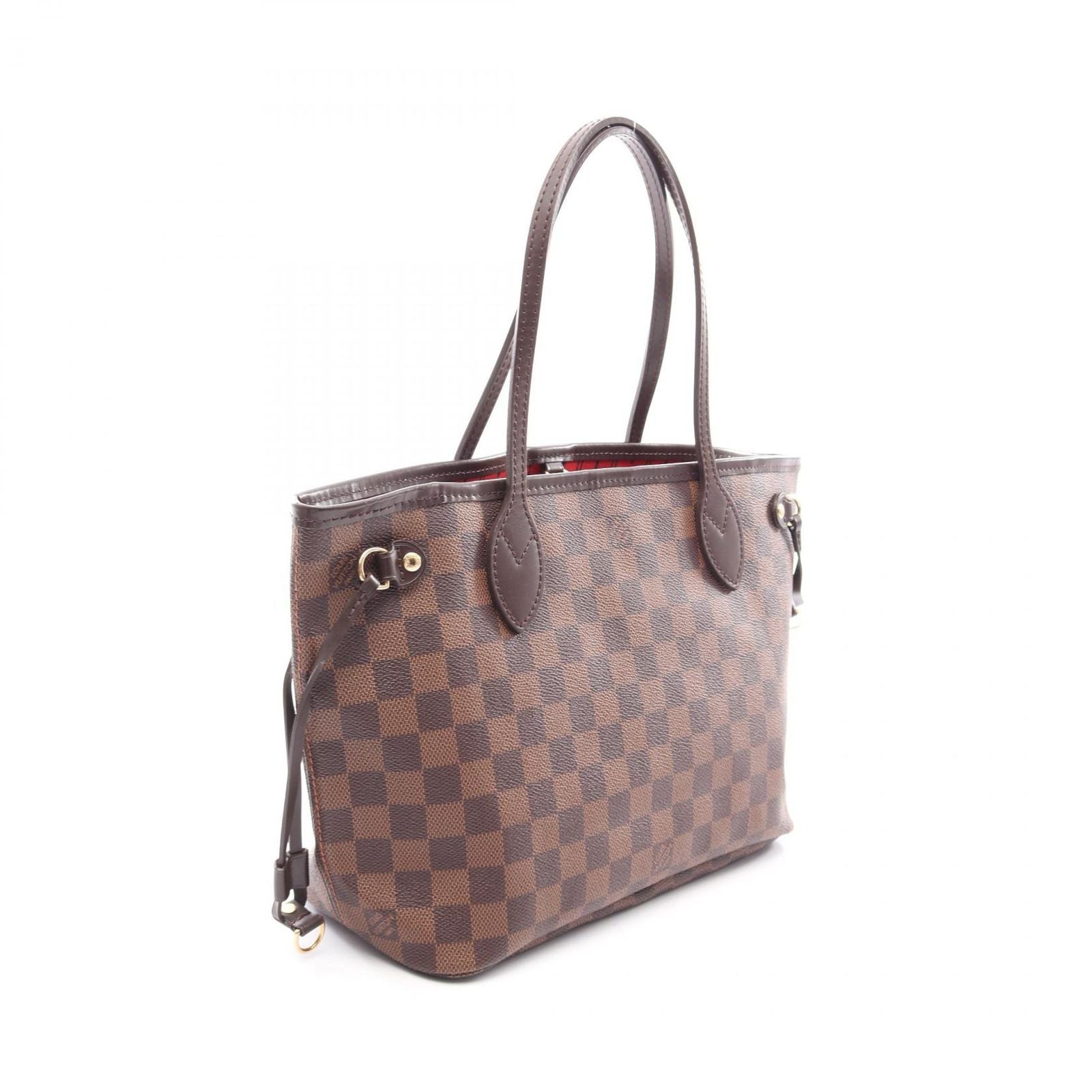 Louis Vuitton Tote Neverfull PM Damier Ebene Canvas Leather — view 2