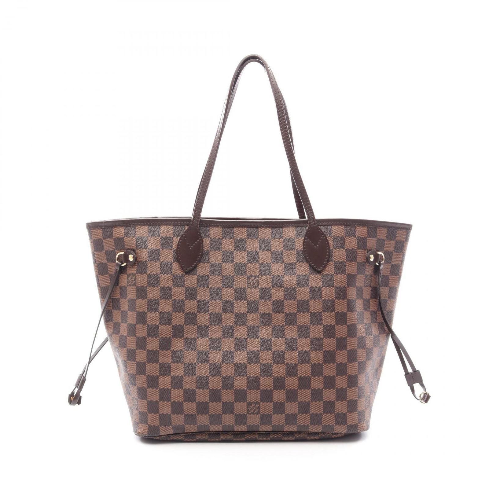 Louis Vuitton Tote Neverfull MM Damier Ebene Canvas Leather
