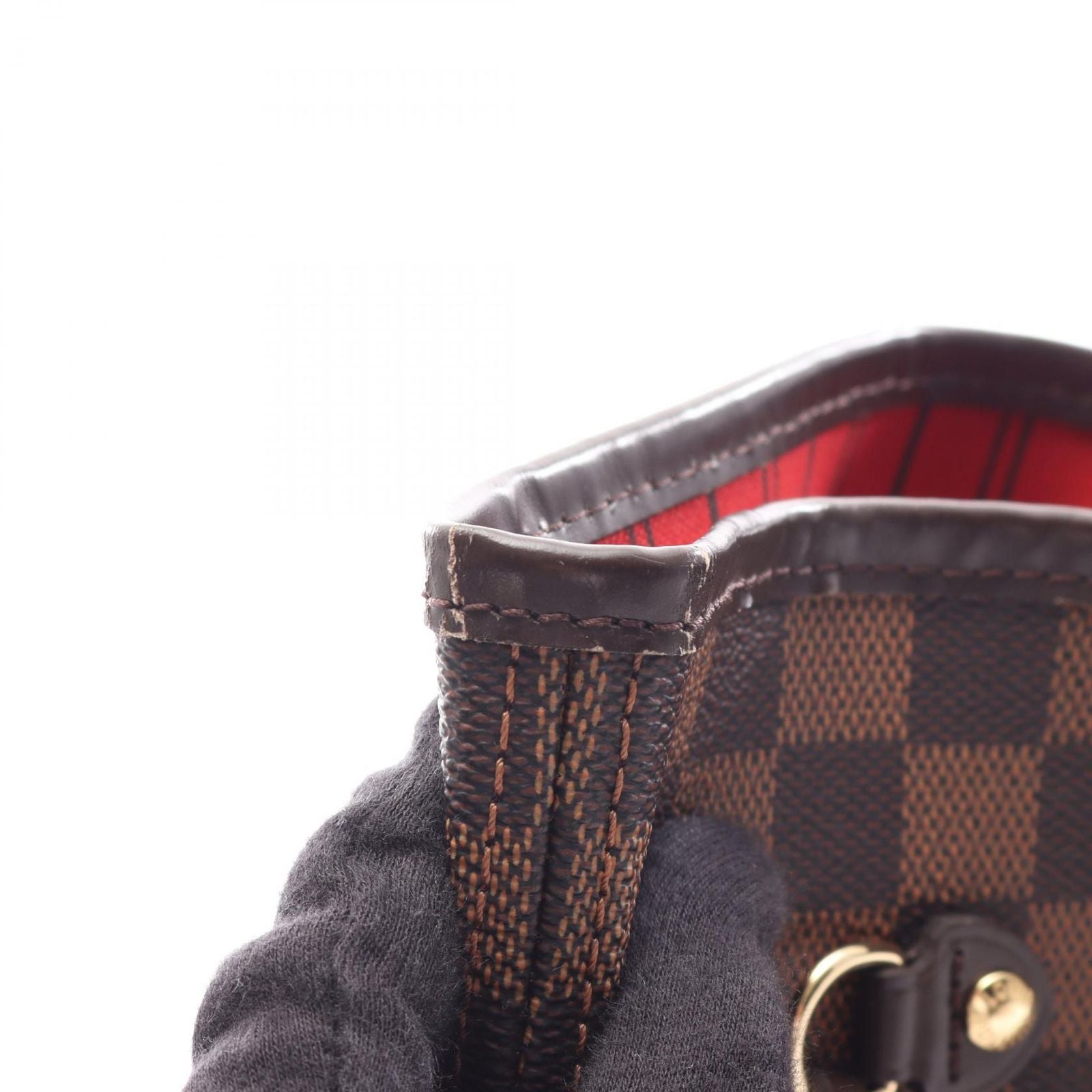 Louis Vuitton Tote Neverfull MM Damier Ebene Canvas Leather — view 7