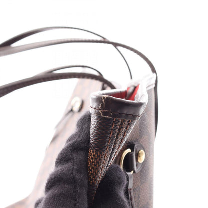 Louis Vuitton Tote Neverfull MM Damier Ebene Canvas Leather — view 8