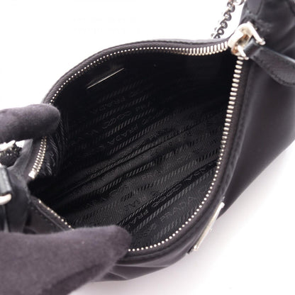 Prada Shoulder Bag Re Edition 2-Way Black Nylon Saffiano Leather — view 3