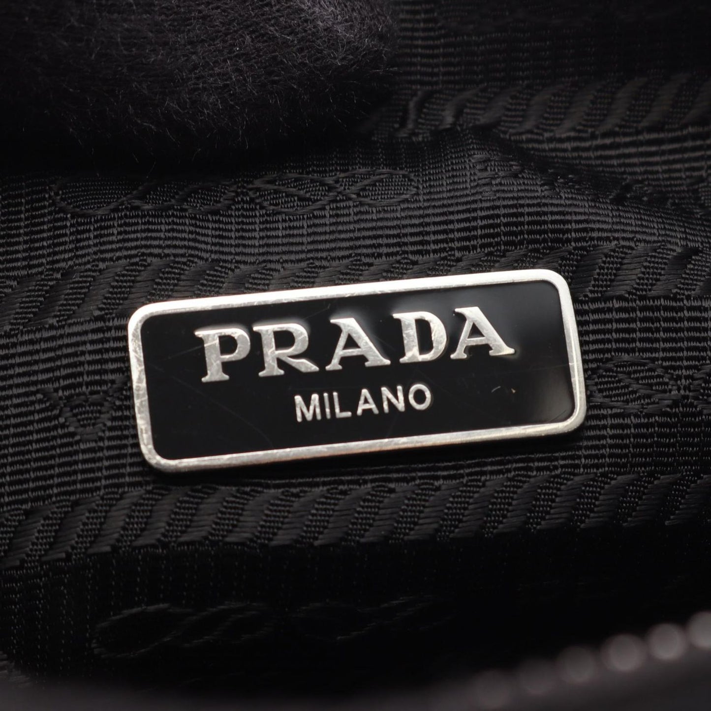 Prada Shoulder Bag Re Edition 2-Way Black Nylon Saffiano Leather — view 4