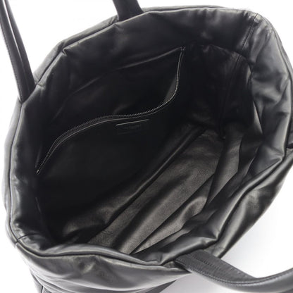 Saint Laurent Paris Tote Wide Puffer Black Leather — view 3