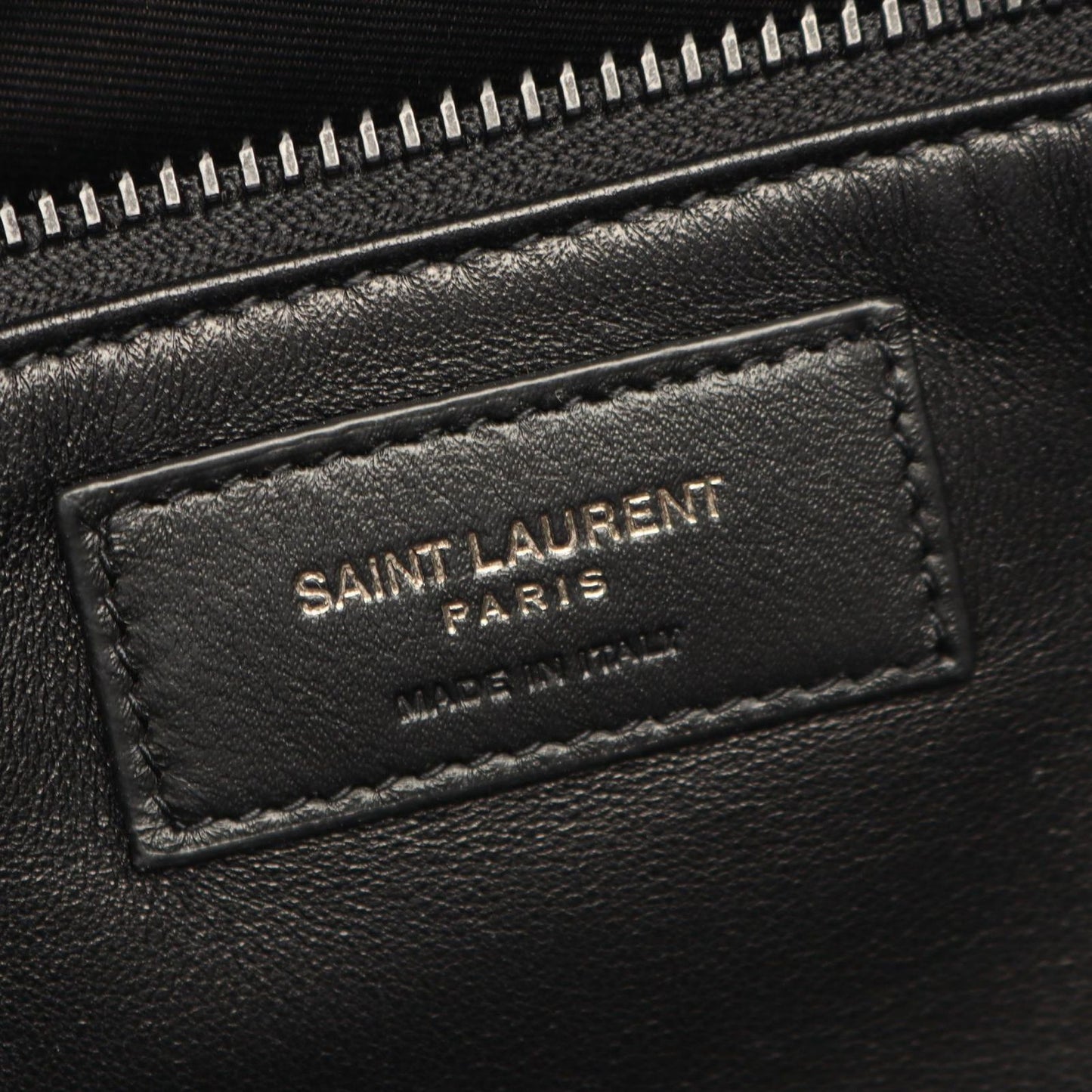 Saint Laurent Paris Tote Wide Puffer Black Leather — view 4