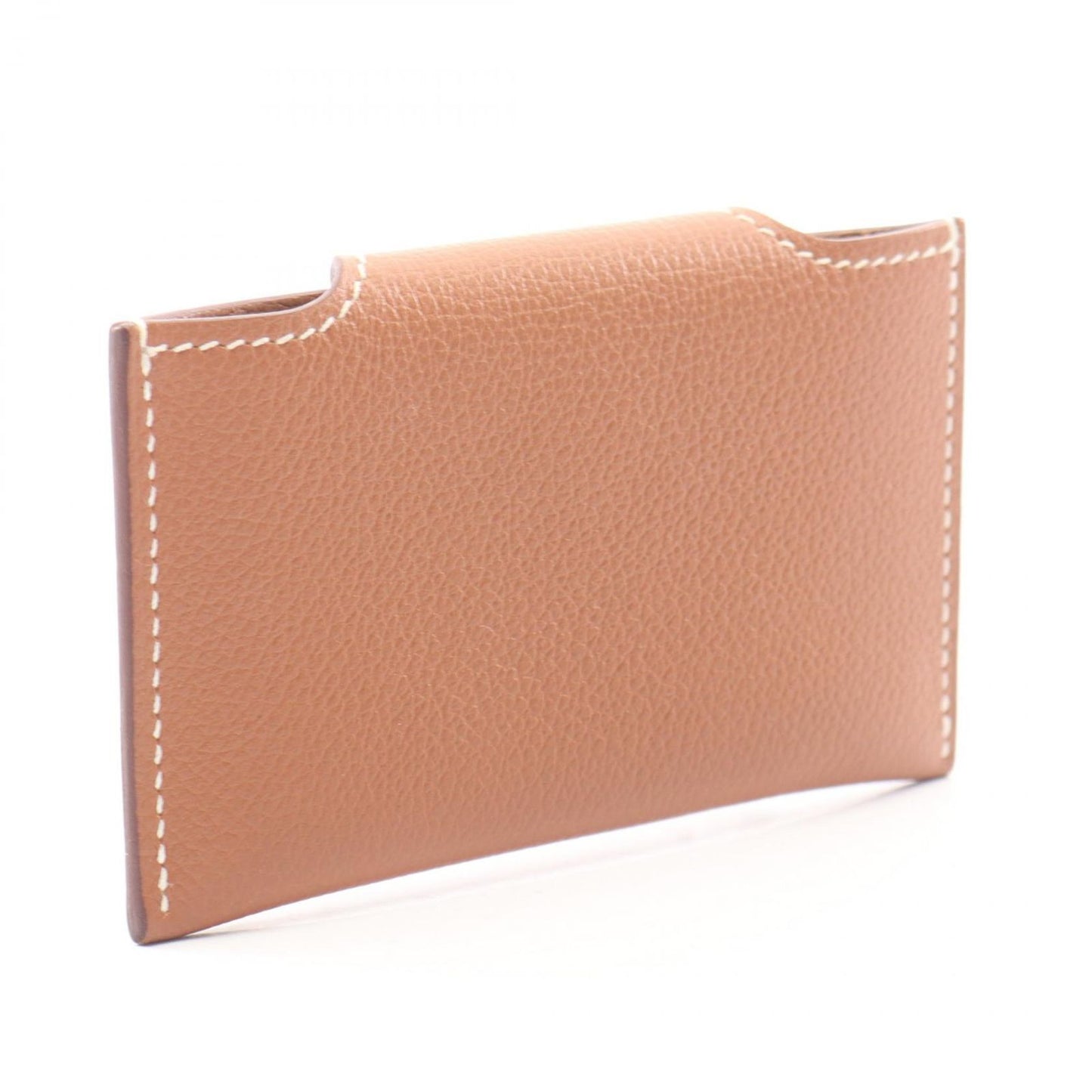 Hermes Card Case Illiade Gold Leather — view 2