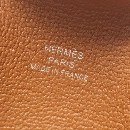 Hermes Card Case Illiade Gold Leather — view 4