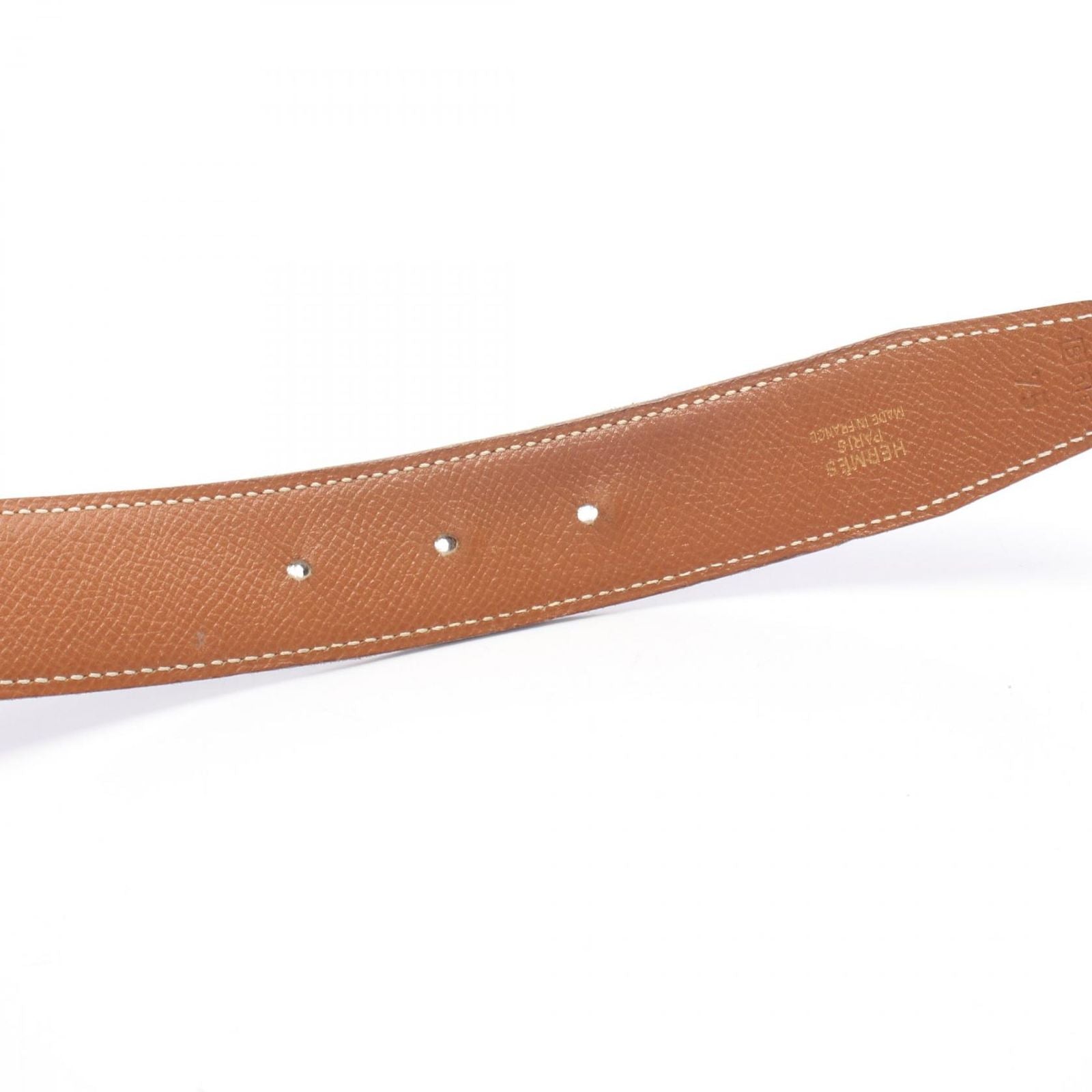 Hermes Belt Constance Noir Gold Reversible Calf — view 8