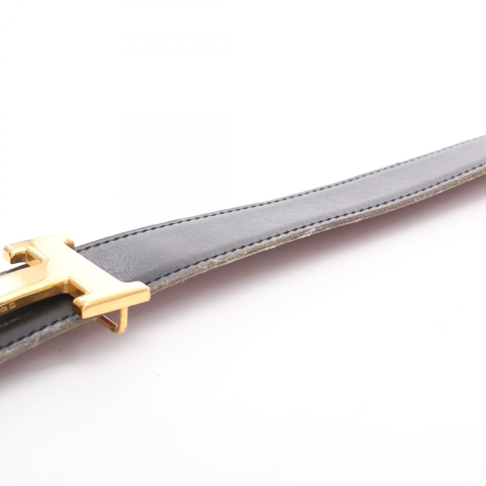 Hermes Belt Constance Noir Gold Reversible Calf — view 6